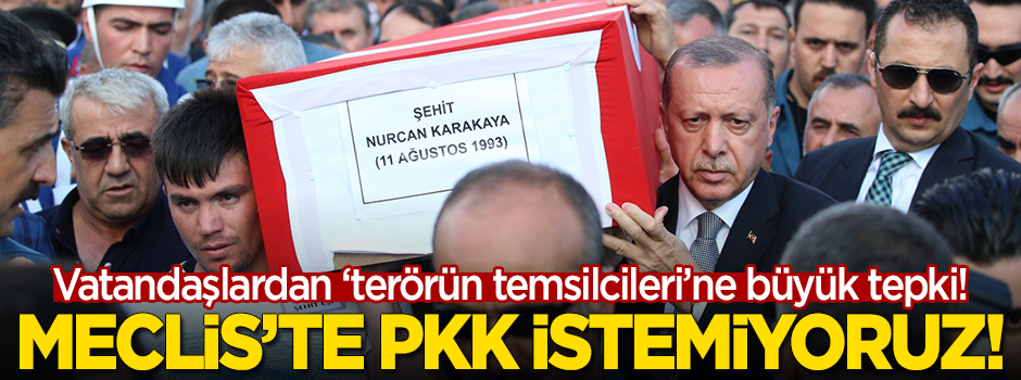 Vatandaşlardan büyük tepki: Meclis'te PKK istemiyoruz!