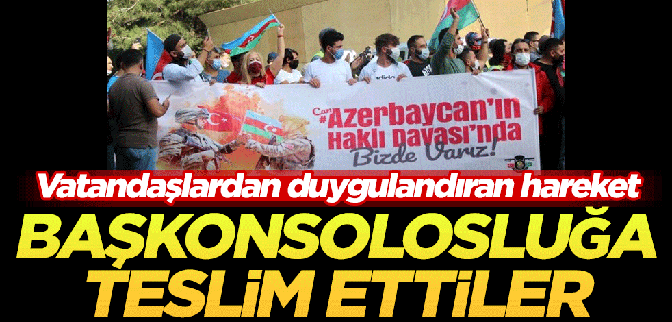 Vatandaşlardan duygulandıran hareket! Başkonsolosluğa teslim ettiler