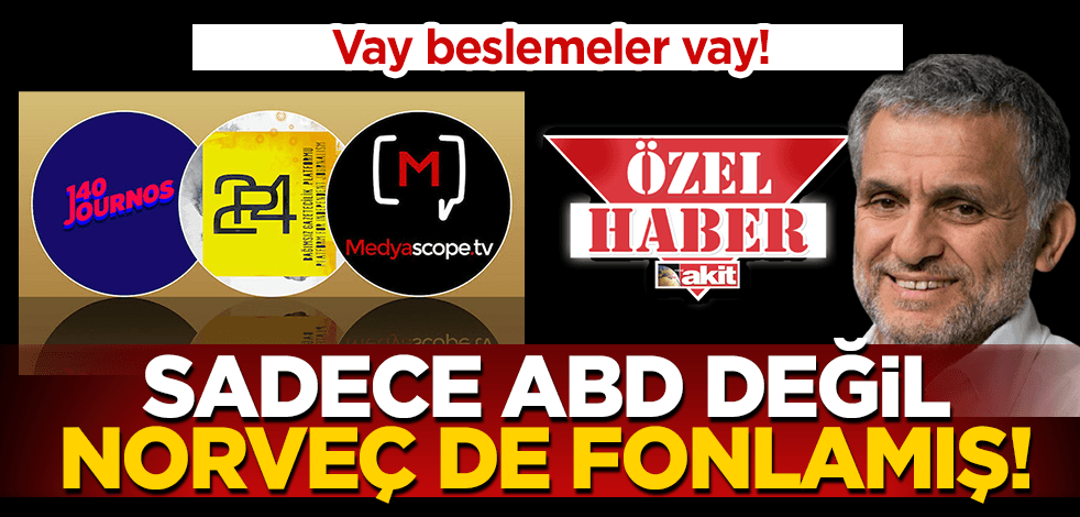 Vay beslemeler vay! Onları sadece ABD değil Norveç de fonlamış!