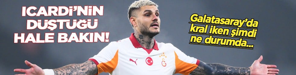 Vay Icardi vay! Bir kez d&uuml;şmeye g&ouml;r... Koca Icardi'nin haline bakın hele...