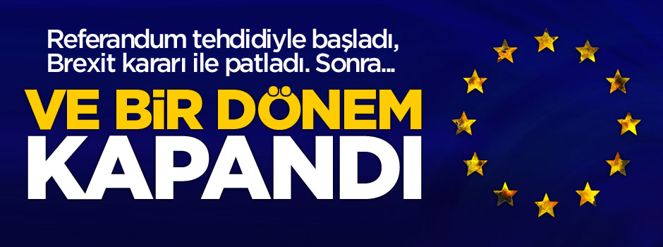 Ve bir dönem kapandı, David Cameron istifa etti