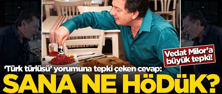 Vedat Milor'dan tepki çeken cevap: Sana ne hödük?