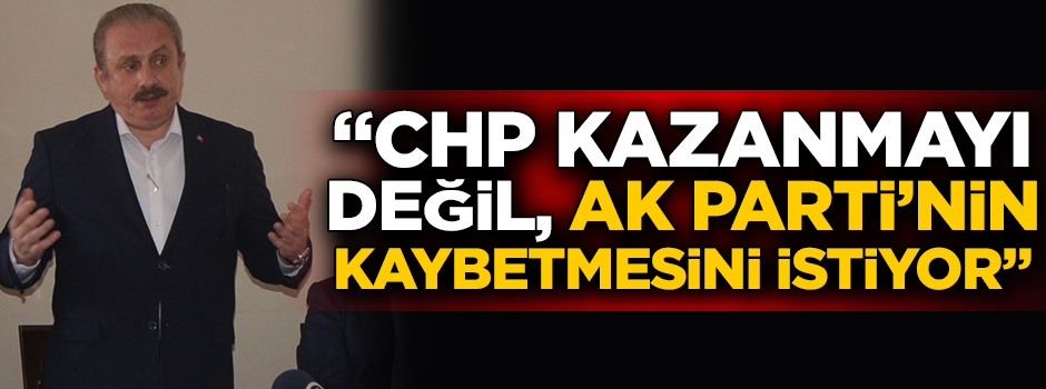 Vekil Şentop: CHP'nin istediği kazanmak değil, AK Parti'nin kaybetmesi