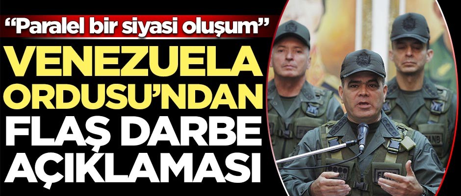 Venezuela Ordusu'ndan flaş darbe açıklaması!