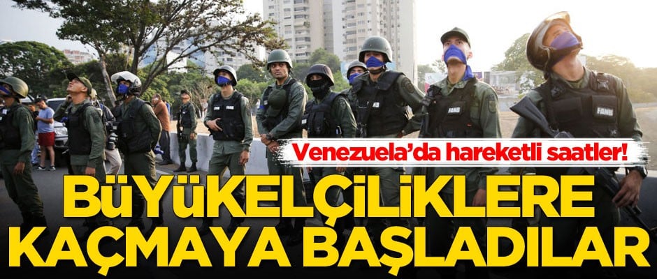 Venezuela'da hareketli saatler! Büyükelçiliklere kaçmaya başladılar