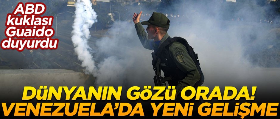 Venezuela'da yeni gelişme! ABD kuklası Guaido duyurdu