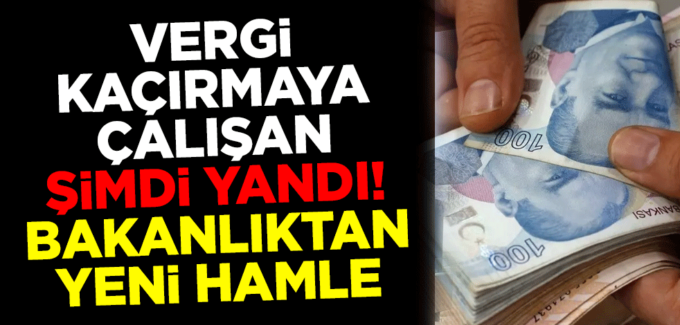 Vergi kaçırmaya çalışan şimdi yandı! Bakanlıktan yeni hamle