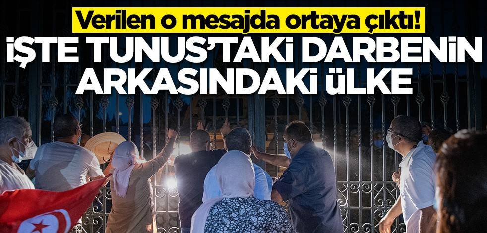 Verilen o mesajda ortaya çıktı! İşte Tunus'taki darbenin arkasındaki o ülke