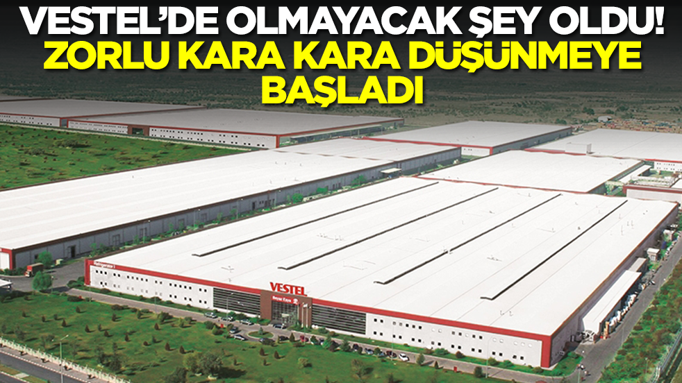 Vestel'de olmayacak şey oldu: Zorlu kara kara düşünmeye başladı