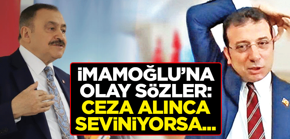 Veysel Eroğlu, Ekrem İmamoğlu’na olay sözler: Ceza alınca seviniyorsa...