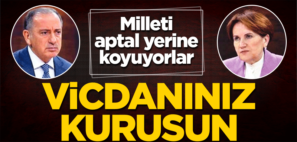 Vicdanınız kurusun!