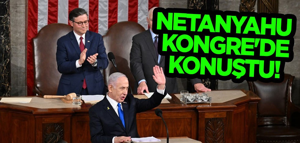 Vicdansız Netanyahu Kongre'de konuştu! Ona göre: Birlikte olursak biz kazanırız, onlar kaybeder! Kan dondurdu