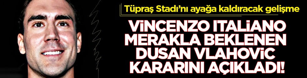 Vincenzo Italiano, merakla beklenen Dusan Vlahovic kararını canlı yayında duyurdu