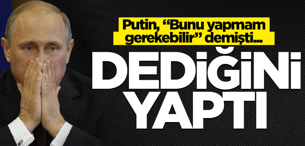 Vladimir Putin karantina altında