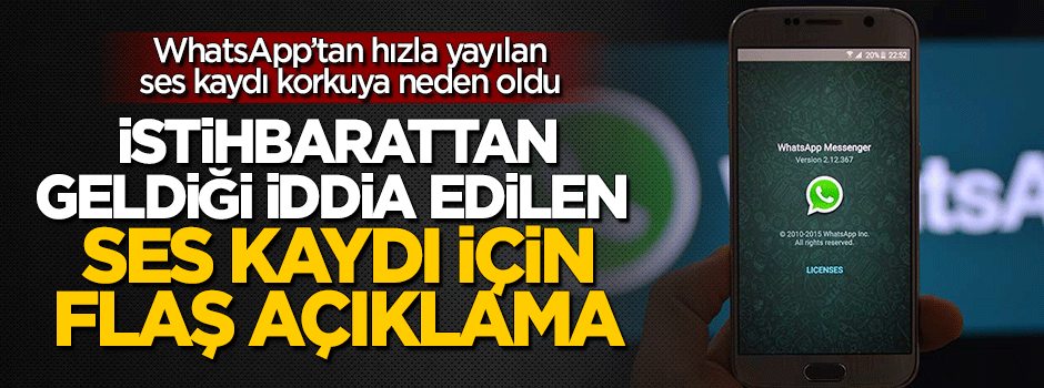 Whatsapp'ta korkuya neden olan ses kaydı: İtibar etmeyin!