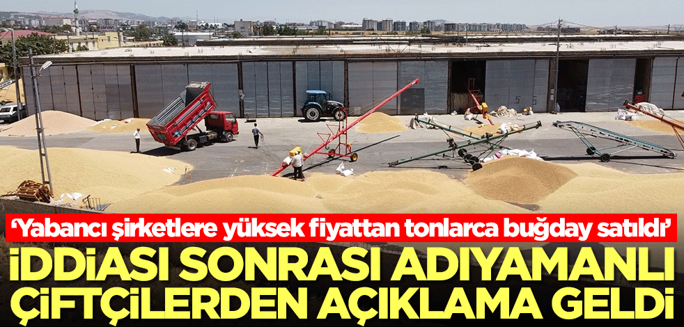 'Yabancı şirketlere yüksek fiyattan tonlarca buğday satıldı' iddiası ortalığı ayağa kaldırdı! Adıyamanlı çiftçilerden açıklama geldi