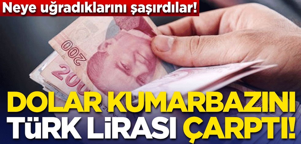 Yabancılar neye uğradıklarını şaşırdılar! Dolar kumarbazını Türk Lirası çarptı