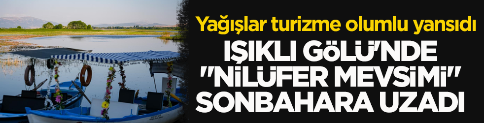 Yağışlar turizme olumlu yansıdı! Işıklı Gölü'nde ‘nilüfer mevsimi’ sonbahara uzadı