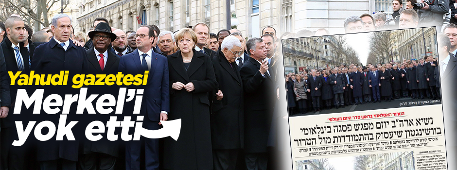 Yahudi gazetesi Merkel'i yok etti