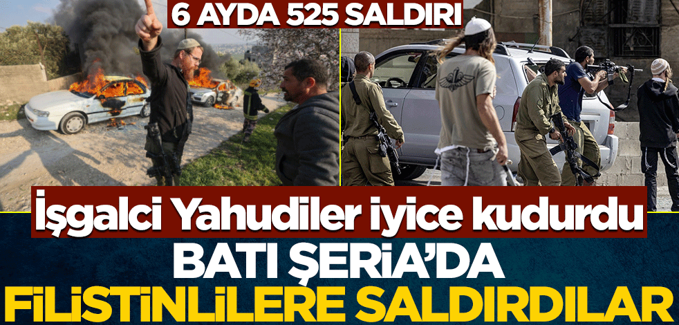 Yahudi işgalciler kudurdu, Batı Şeria'da Filistinlilerin ev ve araçlarına saldırdı