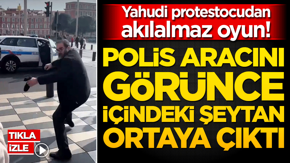 Yahudi protestocudan akılalmaz oyun! Kendi kendine saldırı süsü verdi