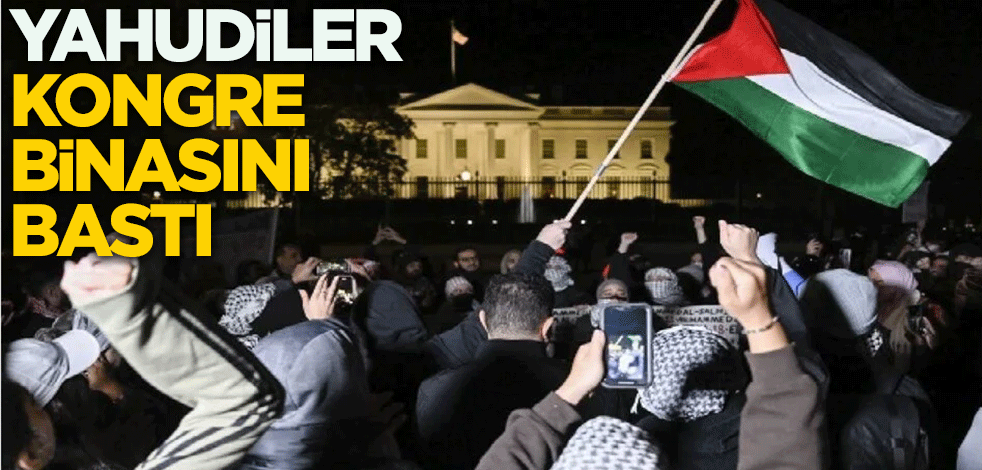 Yahudi protestocular kongreyi bastı üyelerin odalarını işgal etti