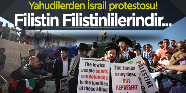 Yahudilerden İsrail'e Gazze Protestosu