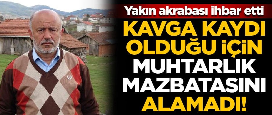 Yakın akrabası ihbar etti! Kavga kaydı olduğu için mazbatasını alamadı
