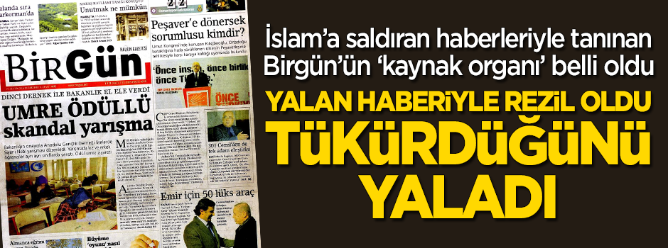 Yalan haberi ortaya çıkan Birgün rezil oldu! Tükürdüğünü yaladı