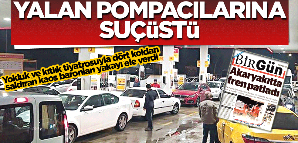 Yalan pompacılarına suçüstü
