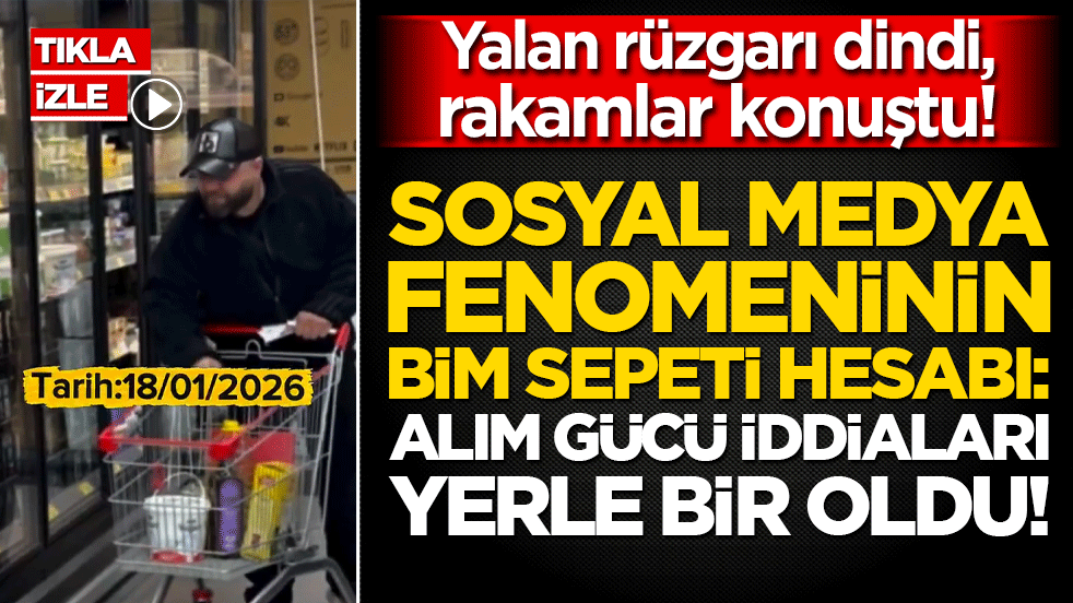 Yalan rüzgarı dindi, rakamlar konuştu! Sosyal medya fenomeninin BİM sepeti hesabı: Alım gücü iddiaları yerle bir oldu!