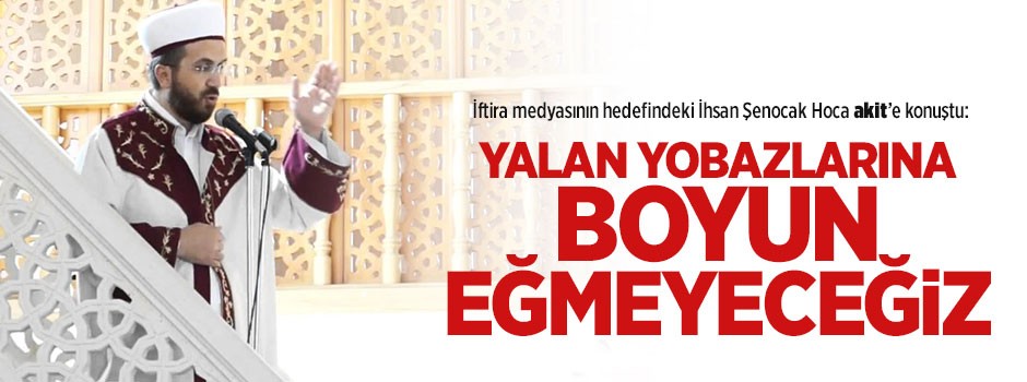 Yalancılara boyun eğmeyiz