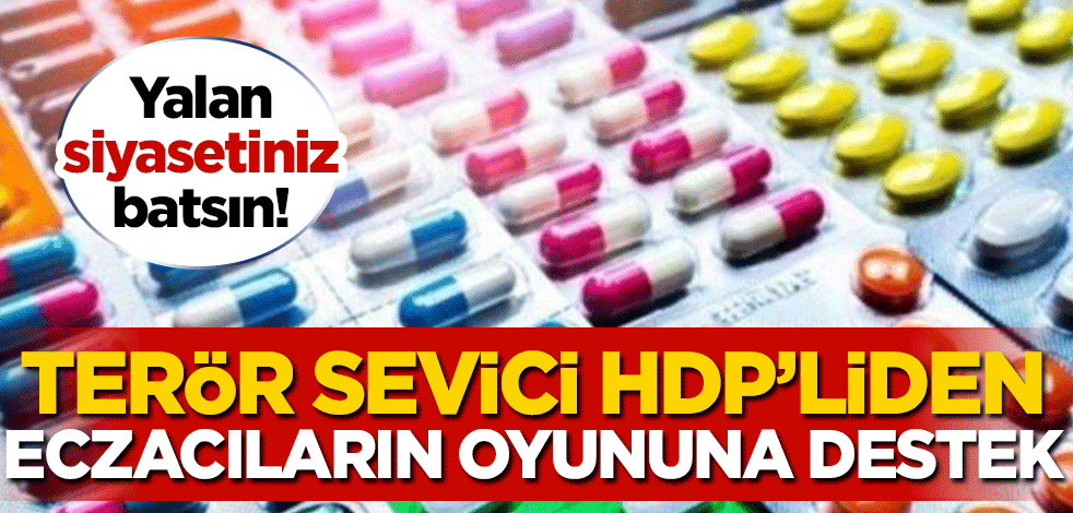 Siyasetiniz batsın! Terör sevici HDP'li vekil eczacıların 'ilaç yok' yalanına ortak oldu