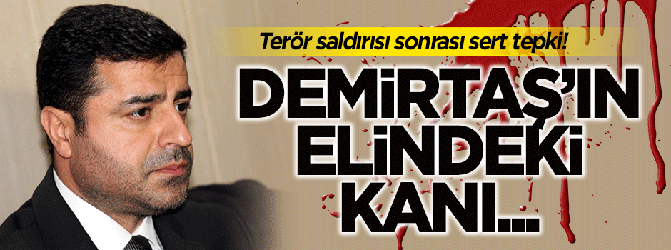 Yalçın Akdoğan: Demirtaş'ın ellerine bulaşan kanı...