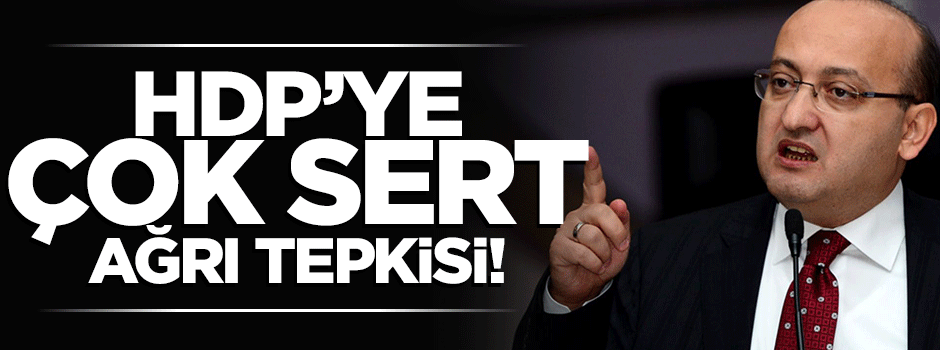 Yalçın Akdoğan'dan flaş Ağrı açıklaması