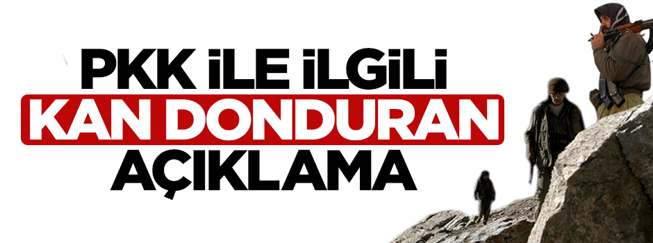 Yalçın Akdoğan'dan PKK ile ilgili kan donduran açıklama