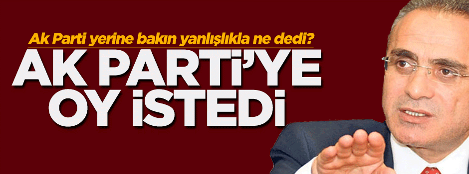 Yalçın Topçu Ak Parti'ye oy istedi