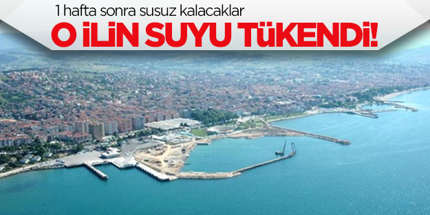 Yalova 1 hafta sonra susuz kalacak