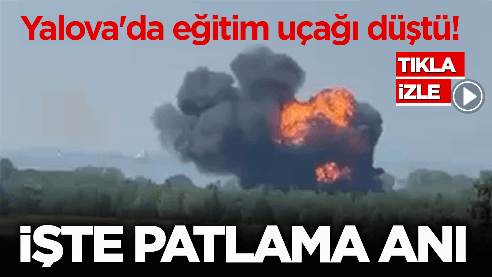 Yalova'da F-16 eğitim uçağı düştü!