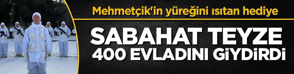 Yalova'dan Siirt'e gönül köprüsü: 75 yaşındaki Sabahat teyze Mehmetçik için 400 bere ördü!