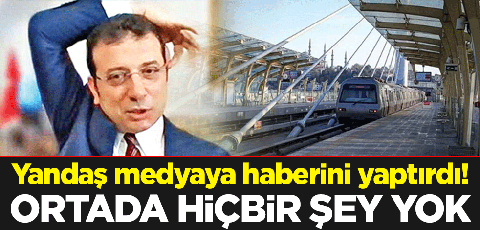 Yandaş medyaya haberini yaptırdı! Ortada hiçbir şey yok