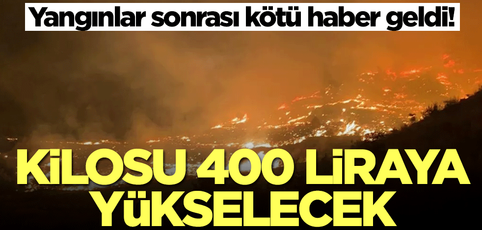 Yangınlar o ürünü vurdu! Vatandaş yandı: Fiyatı 400 liraya yükselecek