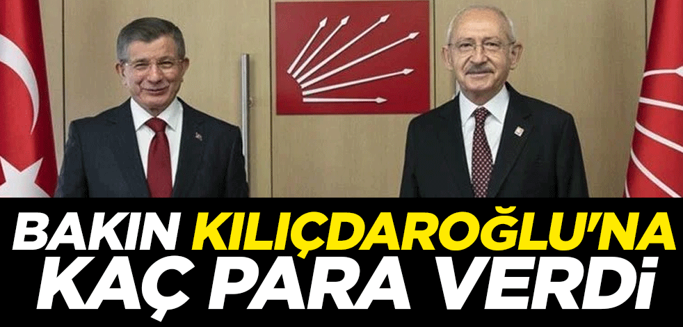 Yanlış okumadınız! Davutoğlu kendisine 'çapsız' diyen Kılıçdaroğlu'na para verdi