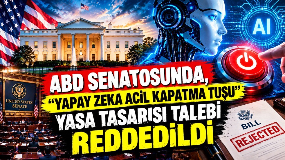 Yapay zeka acil kapatma tuşu: Yasa tasarısı talebi reddedildi