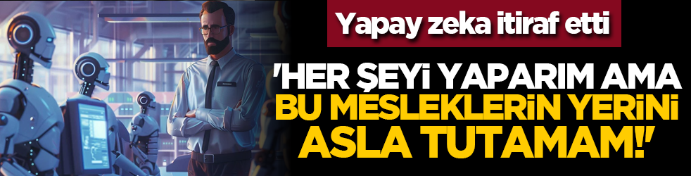 Yapay zeka itiraf etti: 'Her Şeyi Yaparım Ama Bu Mesleklerin Yerini Asla Tutamam!'