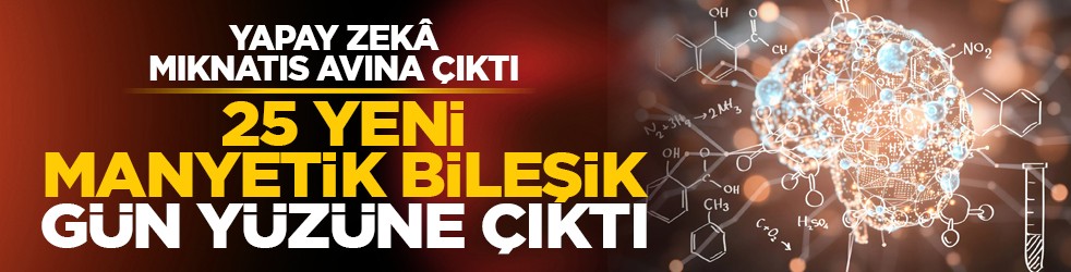 Yapay zekâ mıknatıs avına çıktı: 25 yeni manyetik bileşik gün yüzüne çıktı