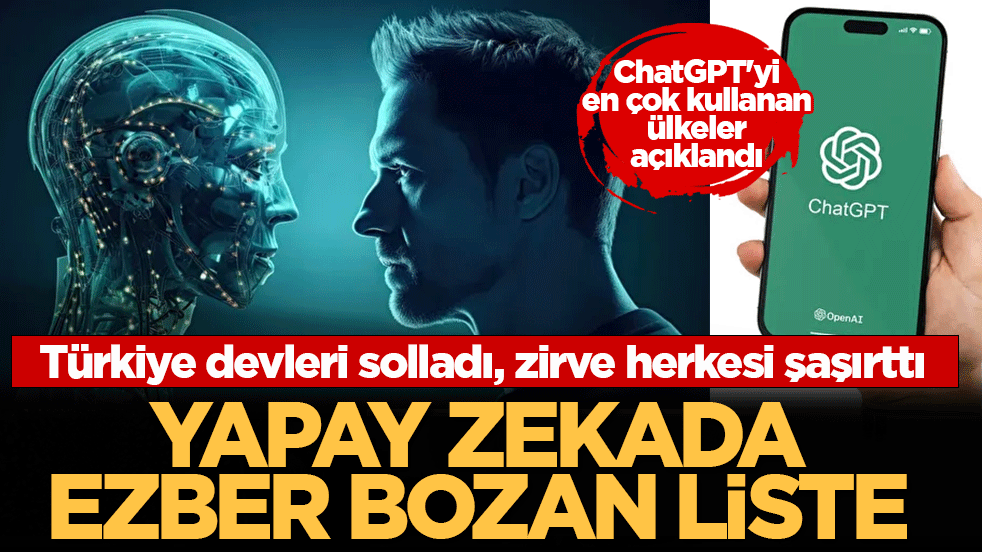 Yapay zekada ezber bozan liste: Türkiye devleri solladı, zirve herkesi şaşırttı!