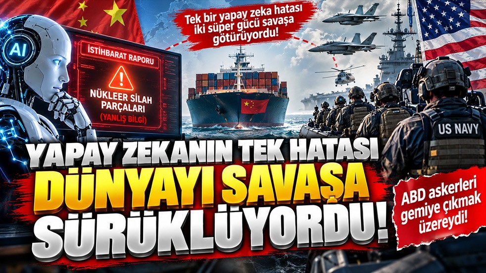 Yapay zekanın tek hatası dünyayı savaşa sürüklüyordu! ABD askerleri gemiye çıkmak üzereydi