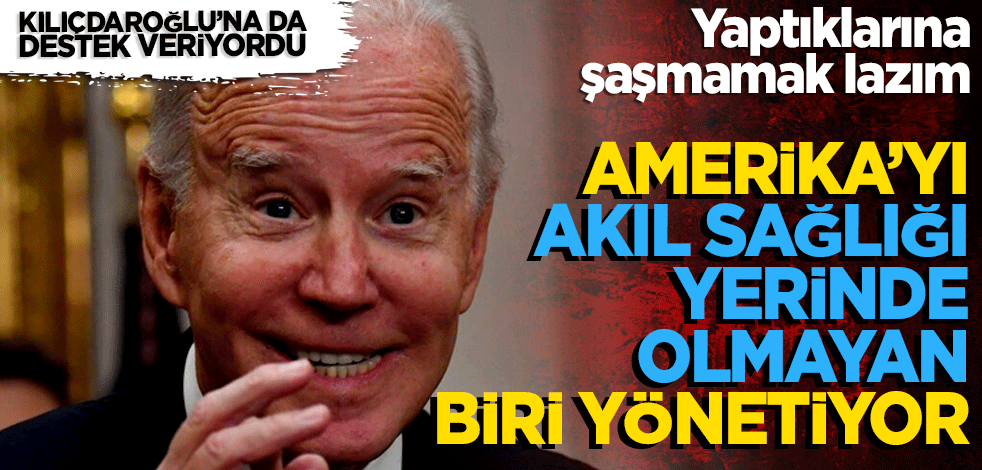Yaptıklarına şaşmamak lazım! Amerika’yı akıl sağlığı yerinde olmayan biri yönetiyor