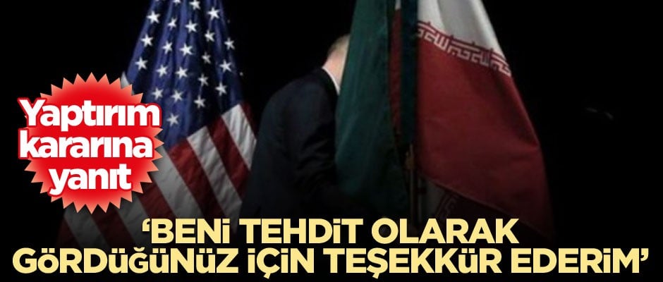Yaptırım kararına yanıt: Beni tehdit olarak gördüğünüz için teşekkür ederim